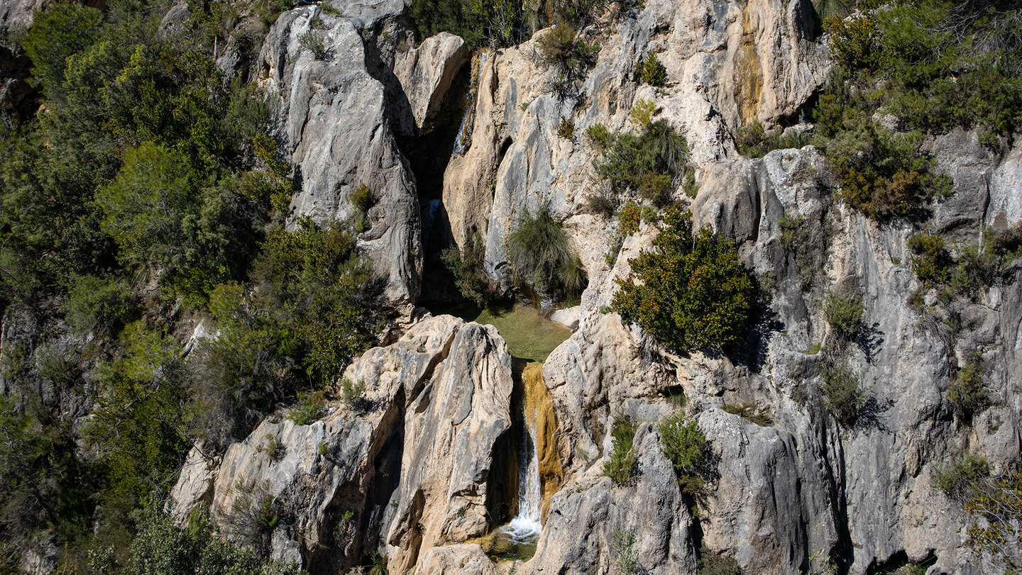 Wasserfall Cascada de la Cueva de Funes am Rio Verde Wasserfall Cascada de la Cueva de Funes am Rio Verde