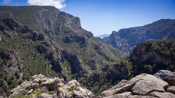 Panoramaweg über der Schlucht Barranco de las Chorreras