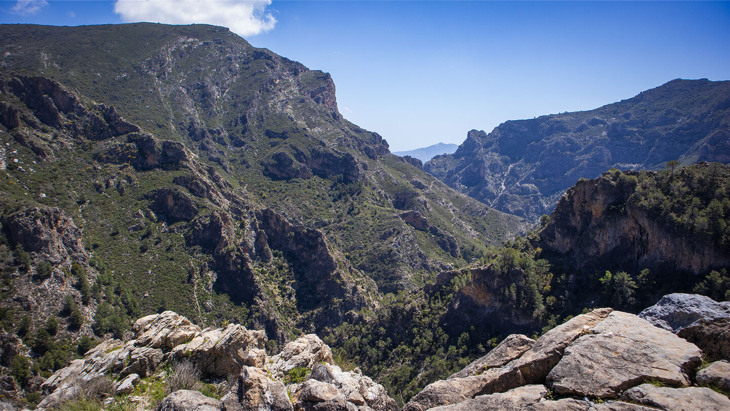 Panoramaweg über der Schlucht Barranco de las Chorreras Panoramaweg über der Schlucht Barranco de las Chorreras