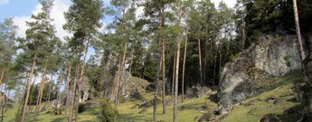 Felswände und Felsnadeln im Paradiestal