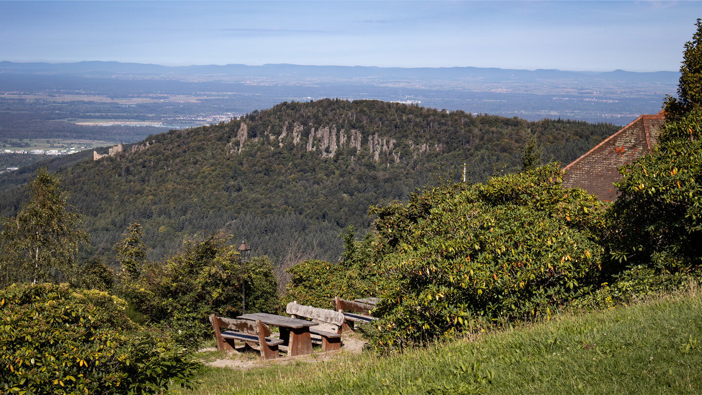Battertfelsen und Schloss Hohenbaden