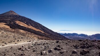 Blick auf den Teide mit der Caldera und Gran Canaria