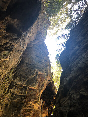 fantastische Lichtstimmung in der Imbros-Schlucht