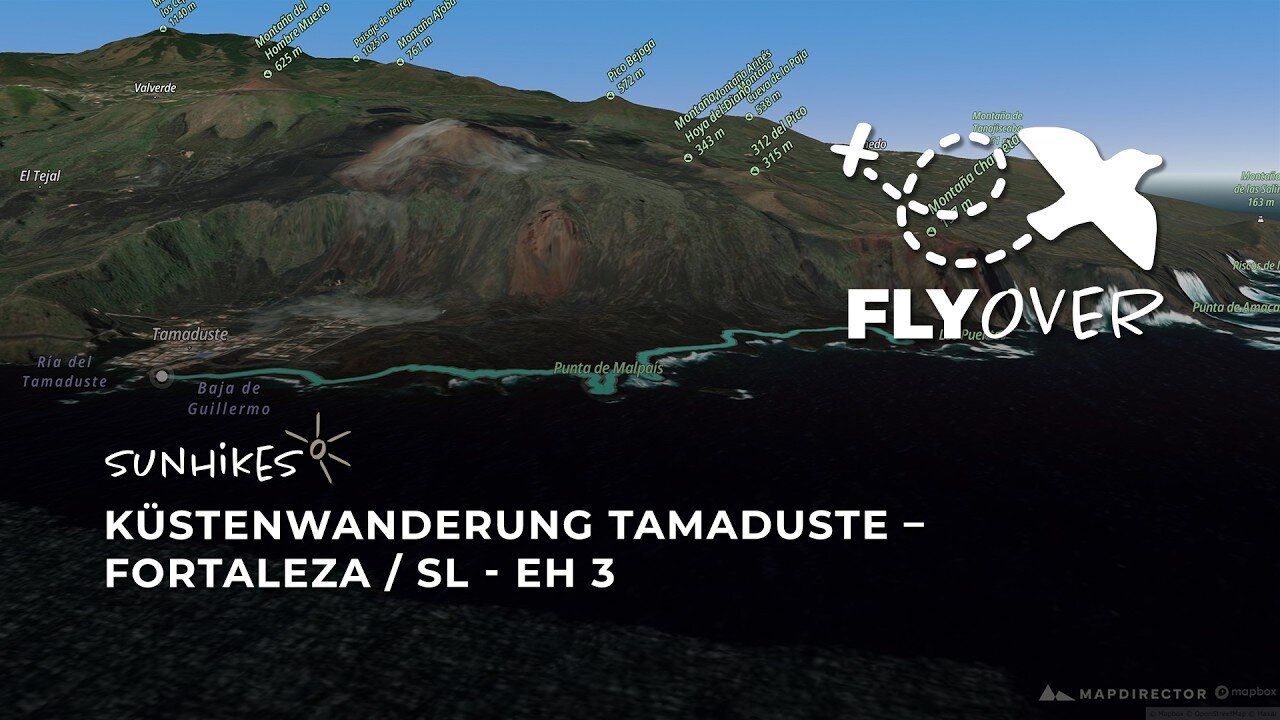 Imposante Lavaküste und Felsbögen auf El Hierro: Der Pfad SL-EH 3 im 3D-Flyover