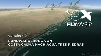 Durch die Sandwüste zur wilden Westküste: Rundtour nach Agua Tres Piedras im Flyover Video
