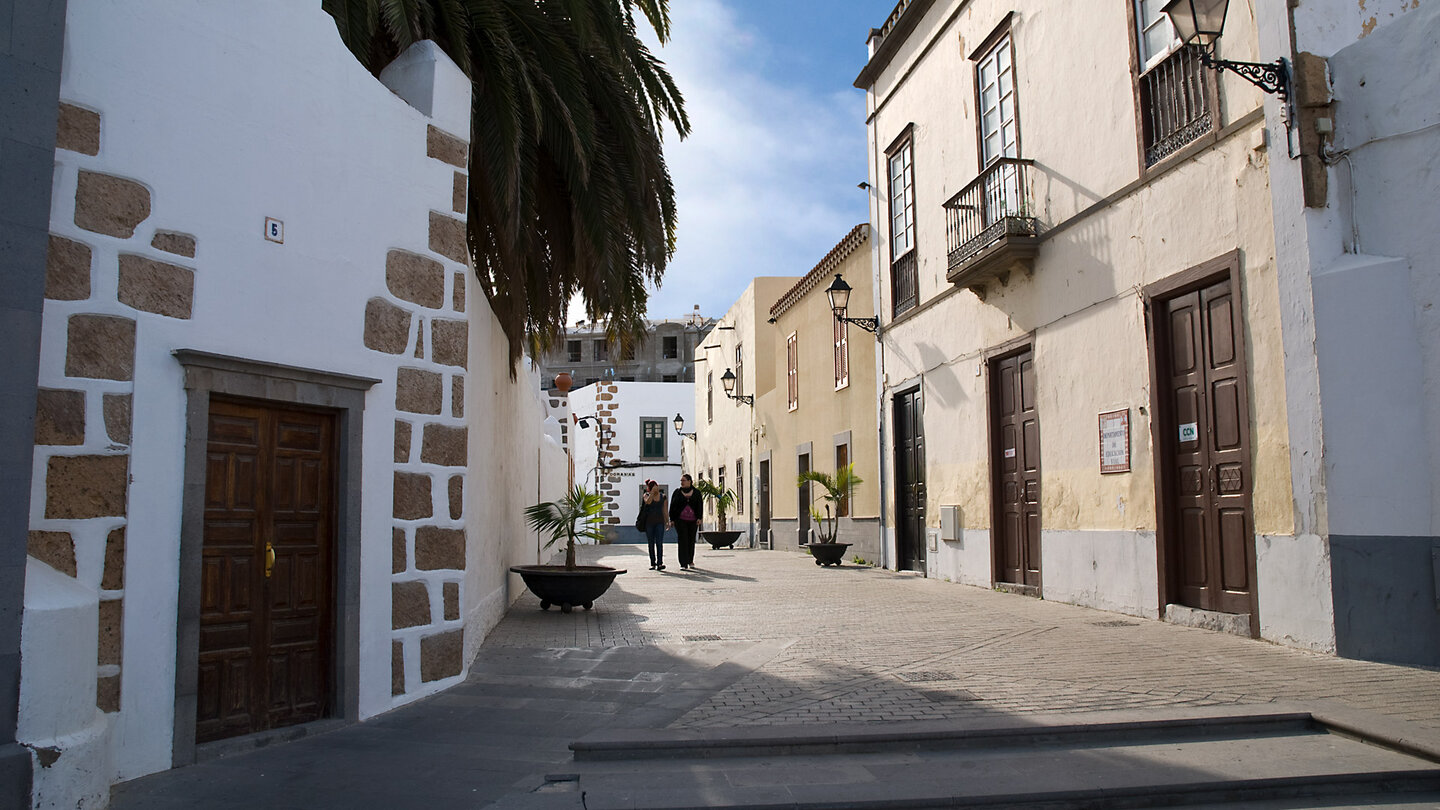 schöne Altstadtgasse in Telde auf Gran Canaria