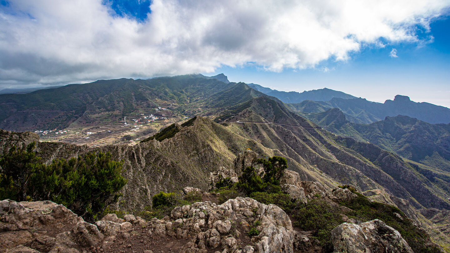 das Teno-Gebirge von den Cumbres de Baracán