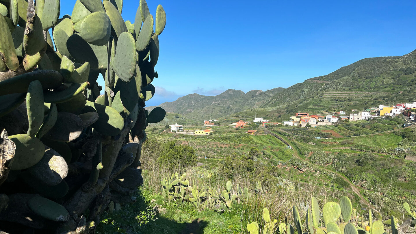 Blick auf Las Portelas im Tal von El Palmar