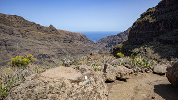 Ausblick über das Örtchen Pastrana bis Playa Santiago