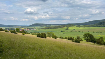 der Ausblick vom Neuberg auf Wiesenthal