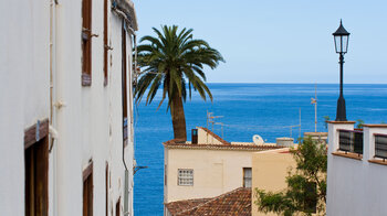 Blick über die Dächer von San Andrés auf La Palma