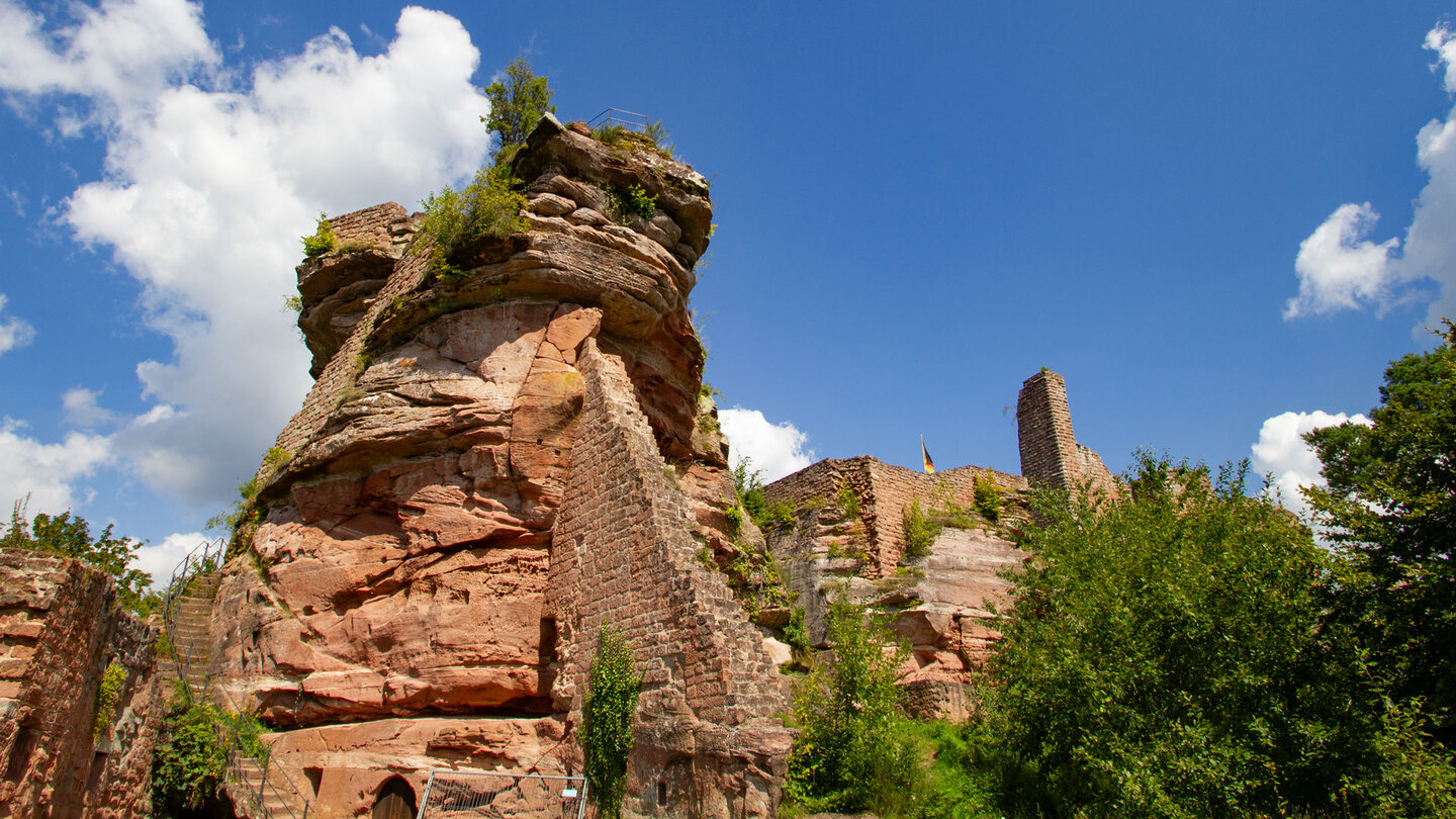 die Burgen Tanstein, Grafendahn und Altdahn