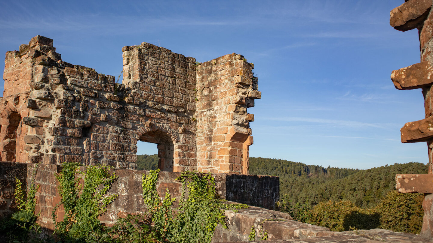 Aussichtsplattform auf der Burg Neudahn