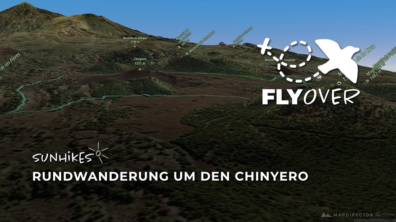 Im Banne des jüngsten Vulkans: Die Rundtour um den Chinyero – Teneriffa 3D-Flyover