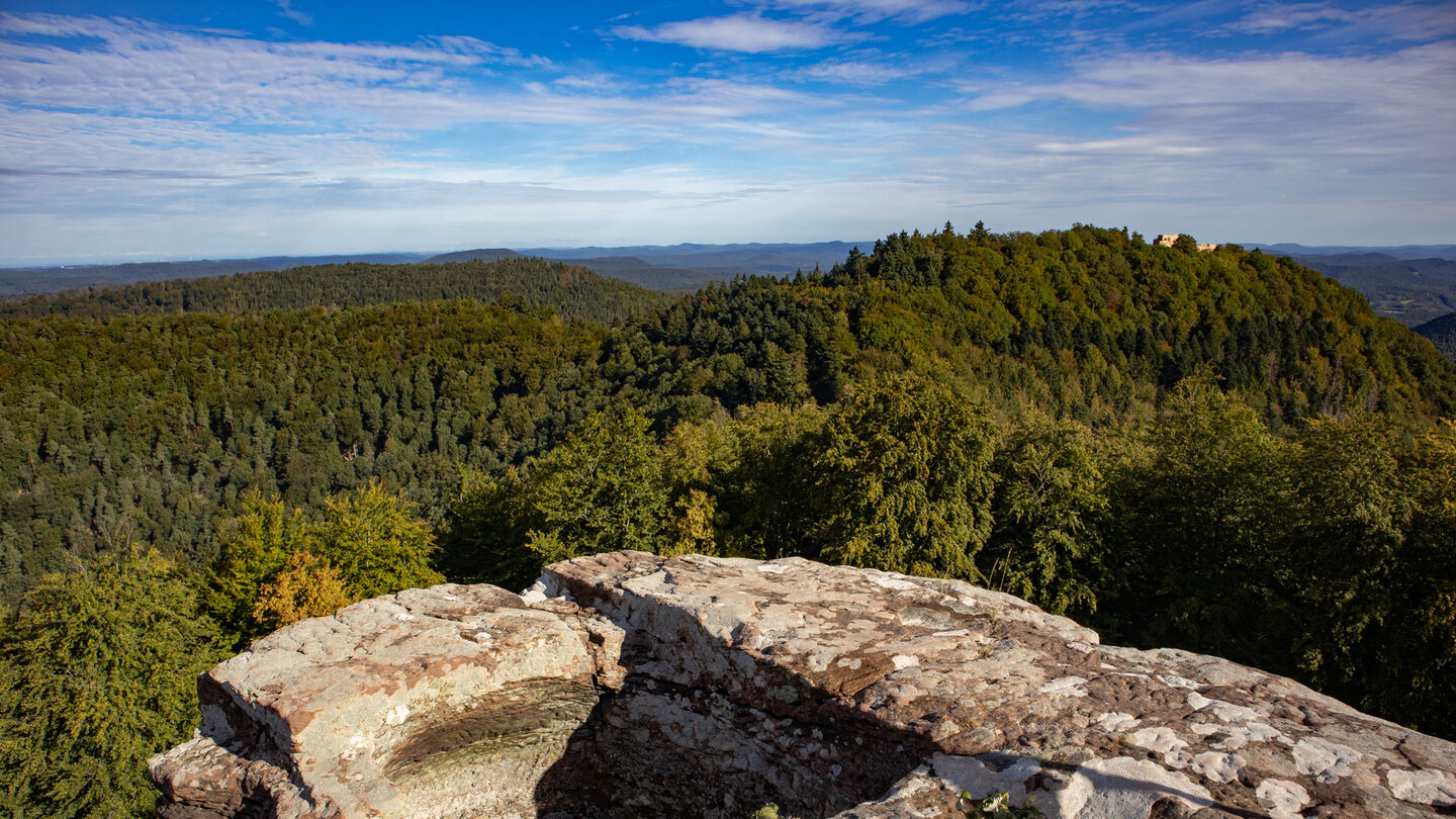 Blick von der Hohenburg zur Wegelnburg