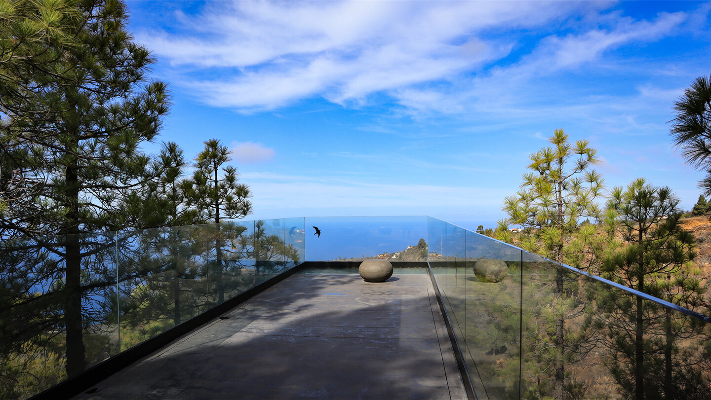 Mirador de Izcagua bei der Area recreativa El Fayal