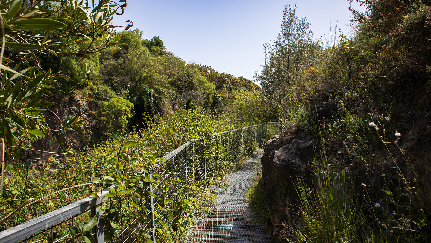 Wanderung auf dem Wasserkanal zwischen den Dörfern Árchez und Canillas de Albaida Wanderung auf dem Wasserkanal zwischen Árchez und Canillas de Albaida