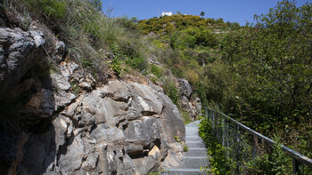 Wanderweg Ruta de los Molinos de Árchez am Río Turvilla