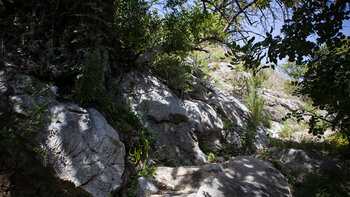 die Wanderroute zwischen Canillas de Albaida und Árchez