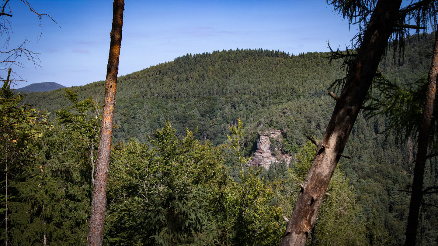 Blick vom Großen Ferkelstein zum Rindsberg Westpfeiler Blick vom Großen Ferkelstein zum Rindsberg Westpfeiler