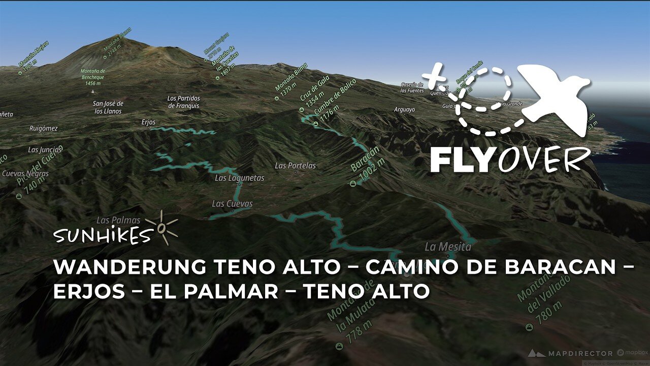 Die ultimative Teno-Königstour auf Teneriffa: Riesige Gratrunde über den Wolken (Flyover Video)