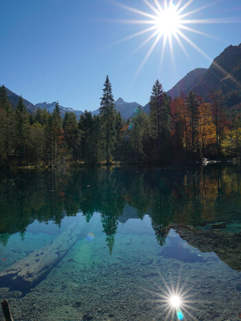 Bergpanorama am Christlessee bei Oberstdorf