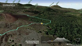 Teneriffa – Magische Kontraste aus Schwarz und Grün: Rundweg um die Montaña Negra im 3D-Flyover