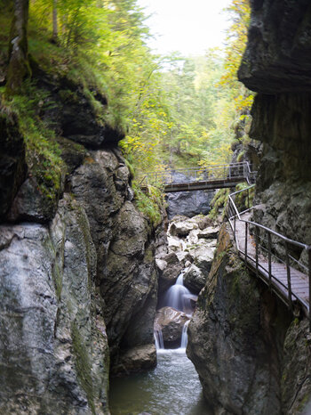 Stahlbrücke an der Starzlachklamm