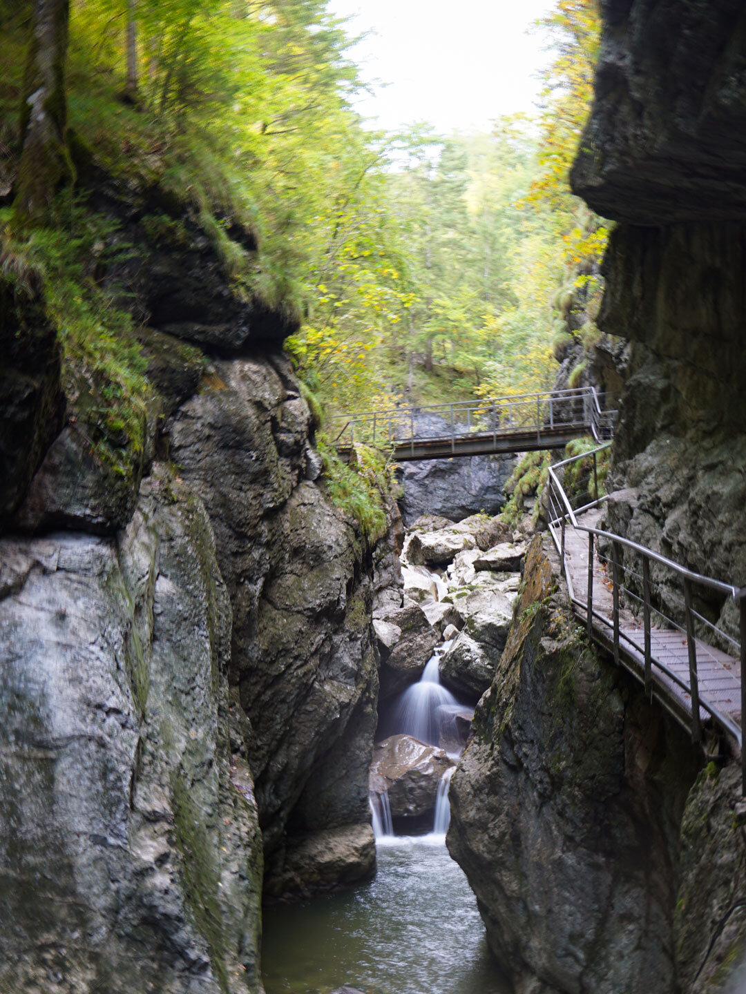 Stahlbrücke an der Starzlachklamm
