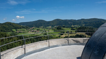 Panorama vom Aussichtsturm der Sausenburg
