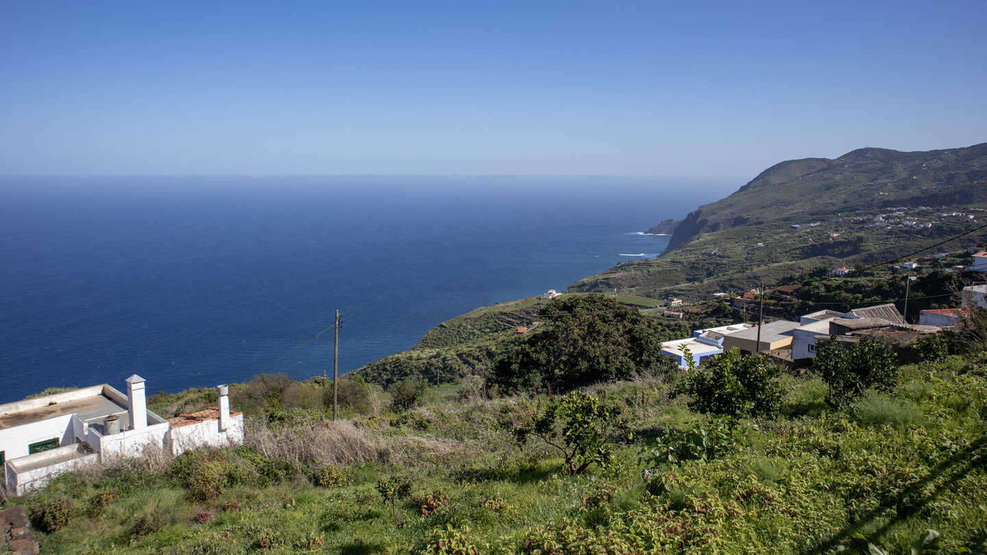 die Streusiedlung Franceses an der Nordküste La Palmas