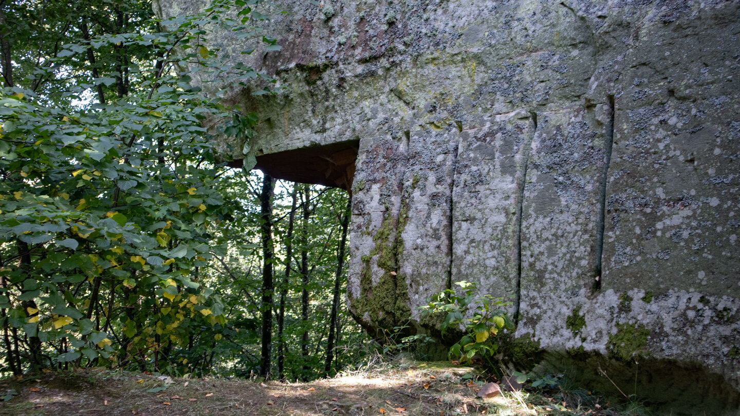 behauener Fels am Helfenstein behauener Fels am Helfenstein