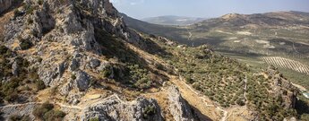 Wanderweg oberhalb des Cañón del Río Bailón