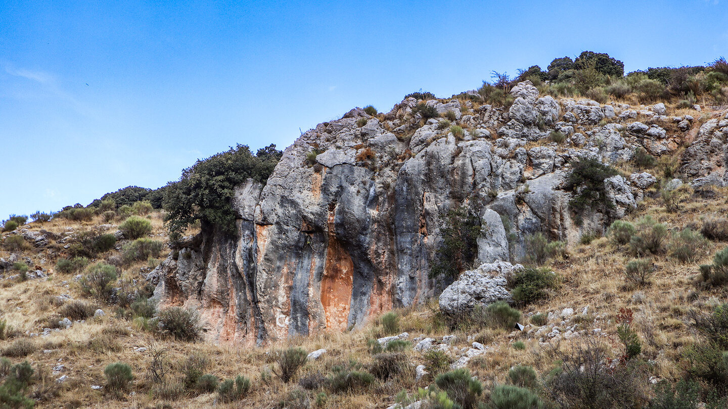 Karstfelsen in der Bailón-Schlucht