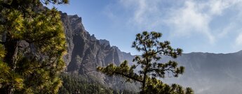 die Steilwände der Caldera de Taburiente