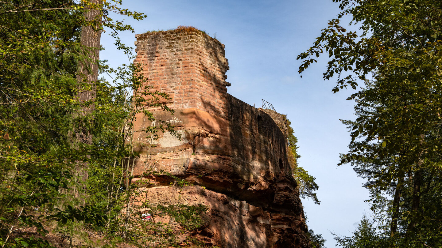 die Ruine der Burg Blumenstein