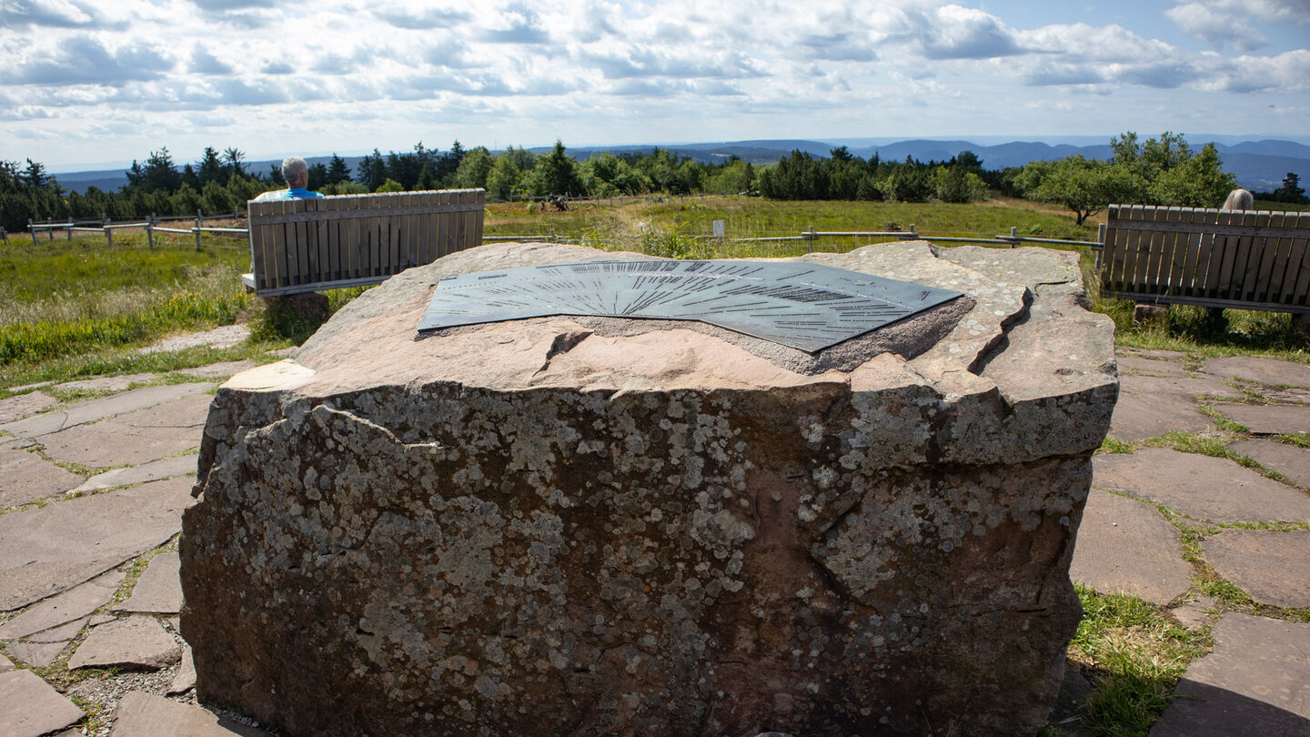 Panoramatafel auf dem Schliffkopfgipfel