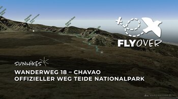 Gigantische Vulkanlandschaften auf Teneriffa: Unterwegs auf dem Wanderweg 18 – Virtueller 3D-Flyover