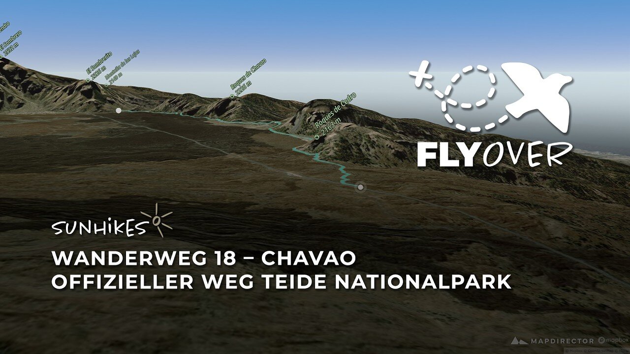 Gigantische Vulkanlandschaften auf Teneriffa: Unterwegs auf dem Wanderweg 18 – Virtueller 3D-Flyover