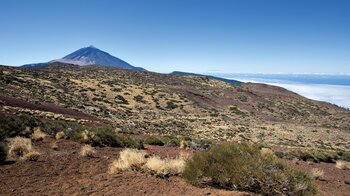 Ausblick vom Startpunkt Corral del Niño zum Teide