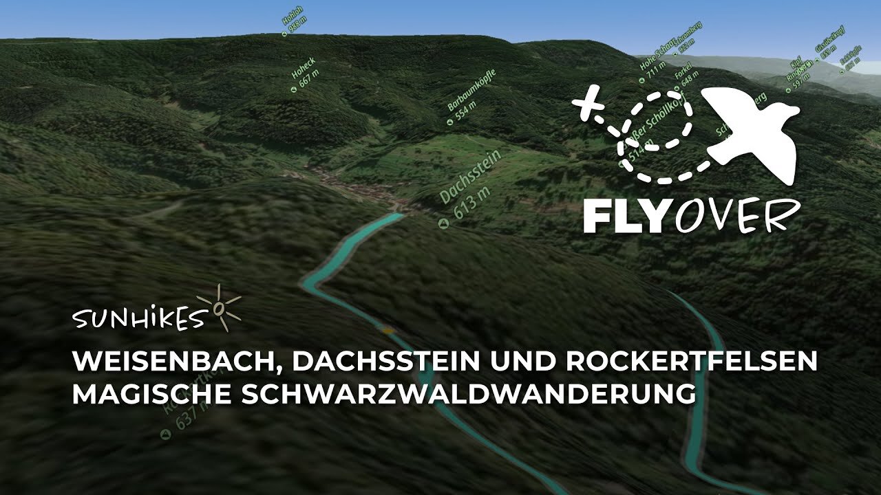 Von Weisenbach über Dachsstein und Rockertfelsen – Flyover