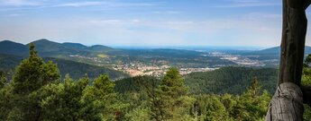 Panorama übers Murgtal von der Elsbethhütte