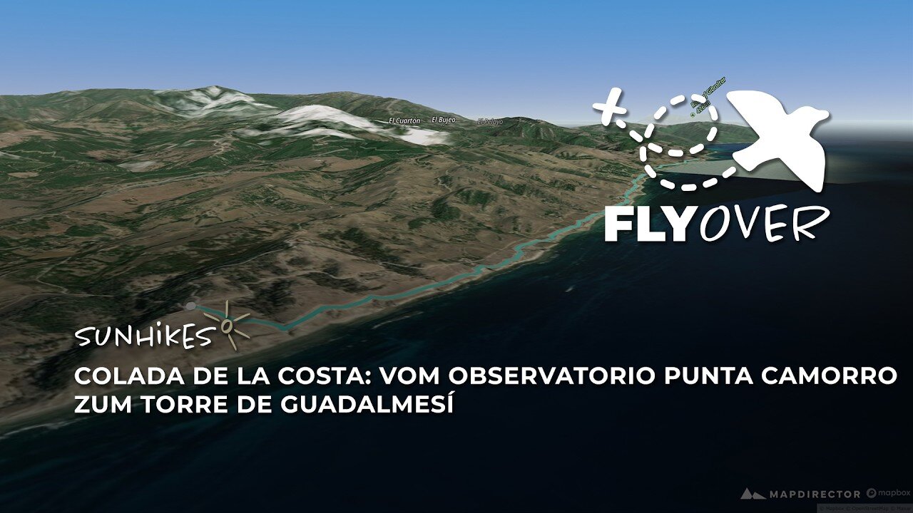 Spektakuläre Atlantik-Küstenwanderung: 3D-Flyover an der Straße von Gibraltar