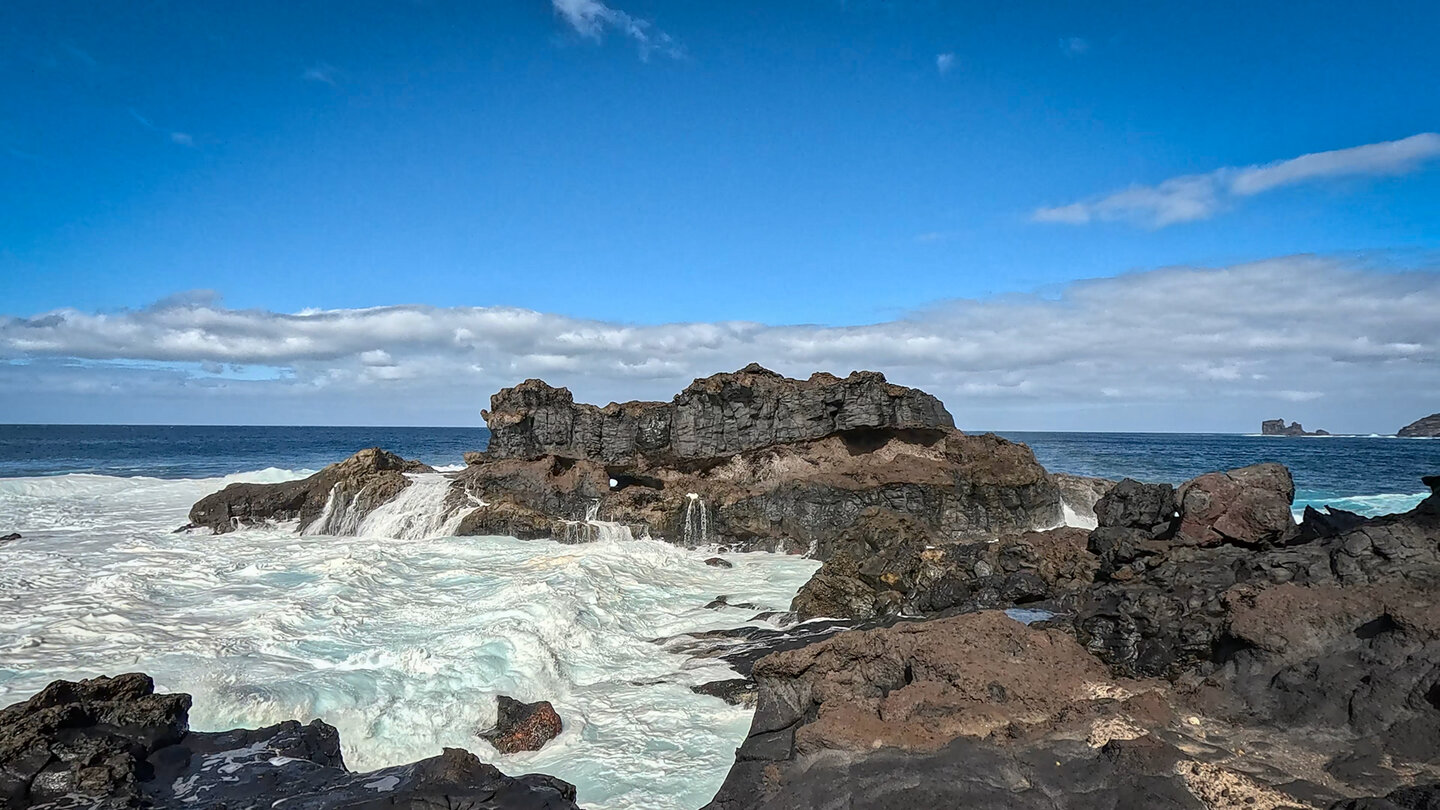 wilde Küste der Insel La Palma bei Lomada Grande