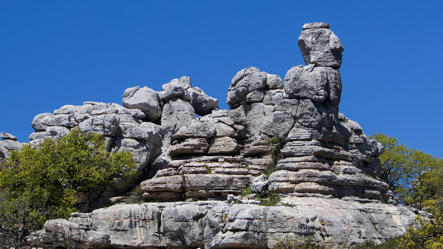 El Gato genannte Felsfigur im El Torcal de Antequera Felsfigur El Gato im El Torcal de Antequera