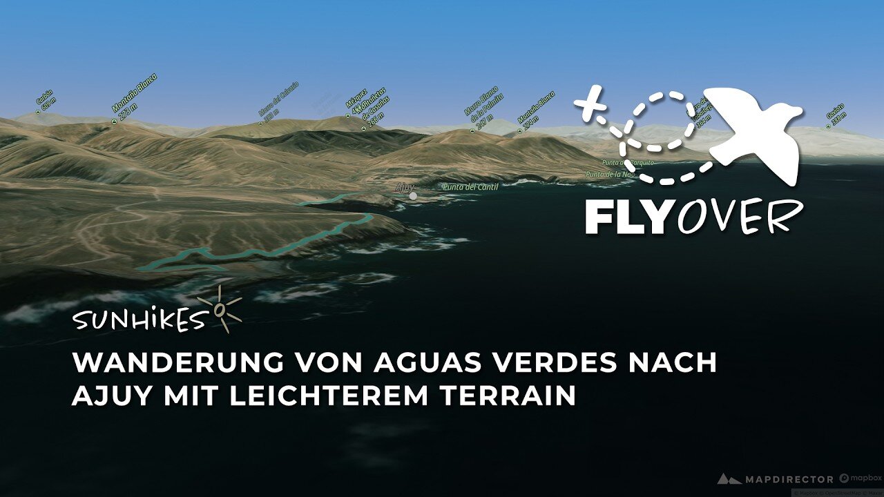Im Flyover Video Fuerteventuras wilden Westen erkunden: Die sicherere Klippen-Variante nach Ajuy