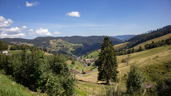 Blick vom Wiedener Eck nach Wieden im Südschwarzwald