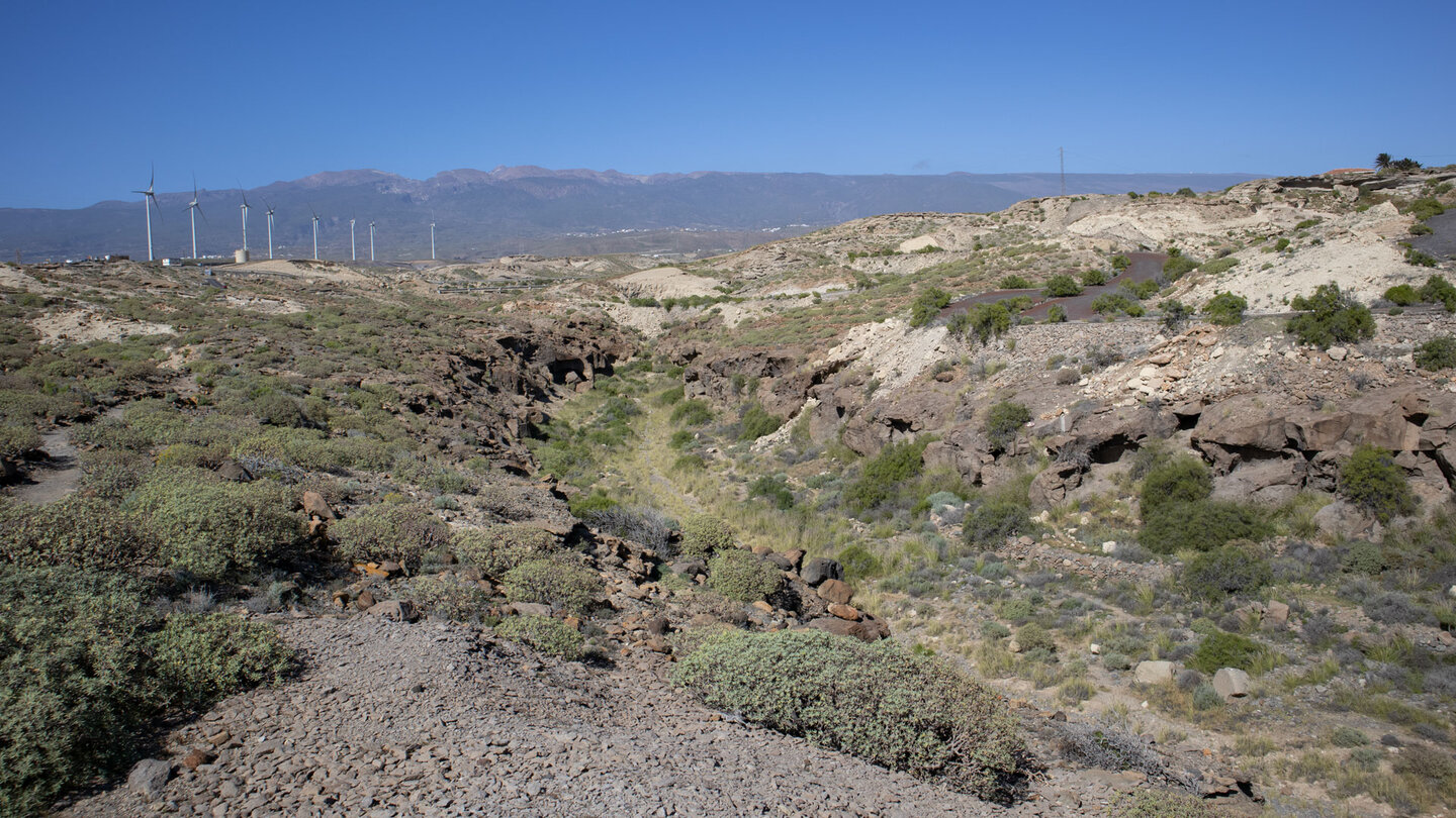 Ausblick über die Schlucht Barranco de Tajao