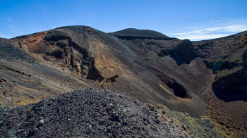 Blick in den Krater Duraznero