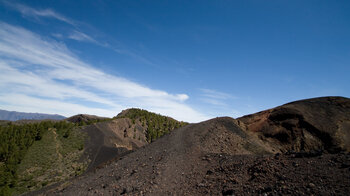 Ausblick vom Duraznero zum Krater Hoyo Negro